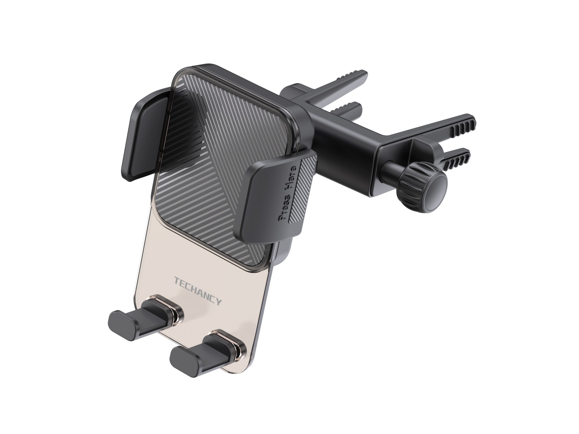 Techancy TI2336 Supporto rotondo per telefono cellulare con uscita d'aria, funzionamento con una sol