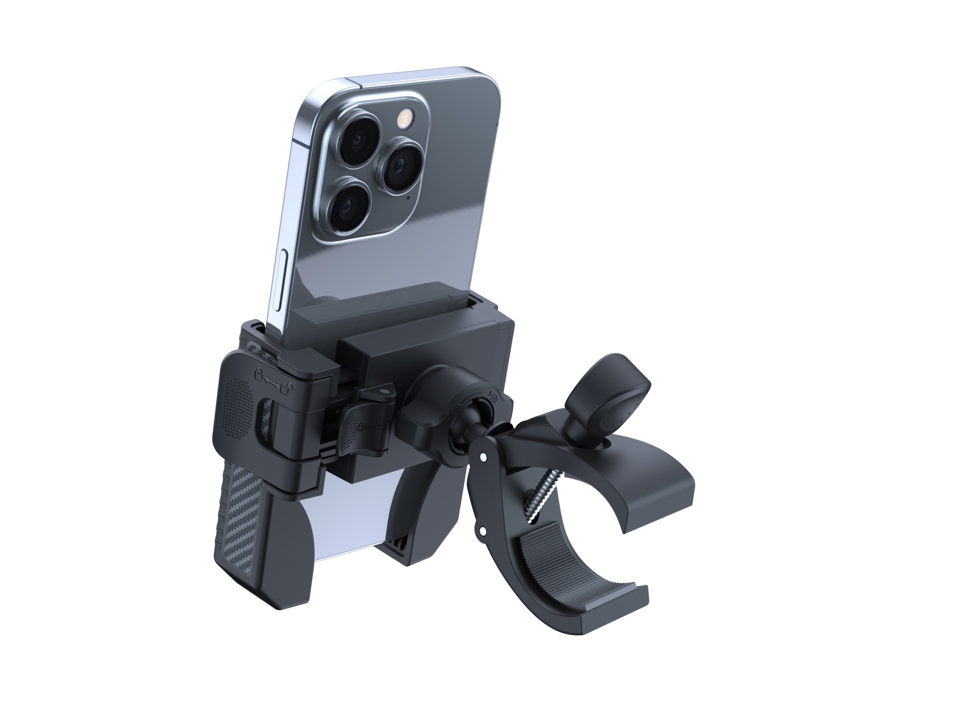 Techancy TI2338 Support universel pour téléphone portable, compatible vélo/moto, 4,5-7,2 pouces, ABS Techancy TI2338 Support universel pour téléphone portable, compatible vélo/moto, 4,5-7,2 pouces, ABS