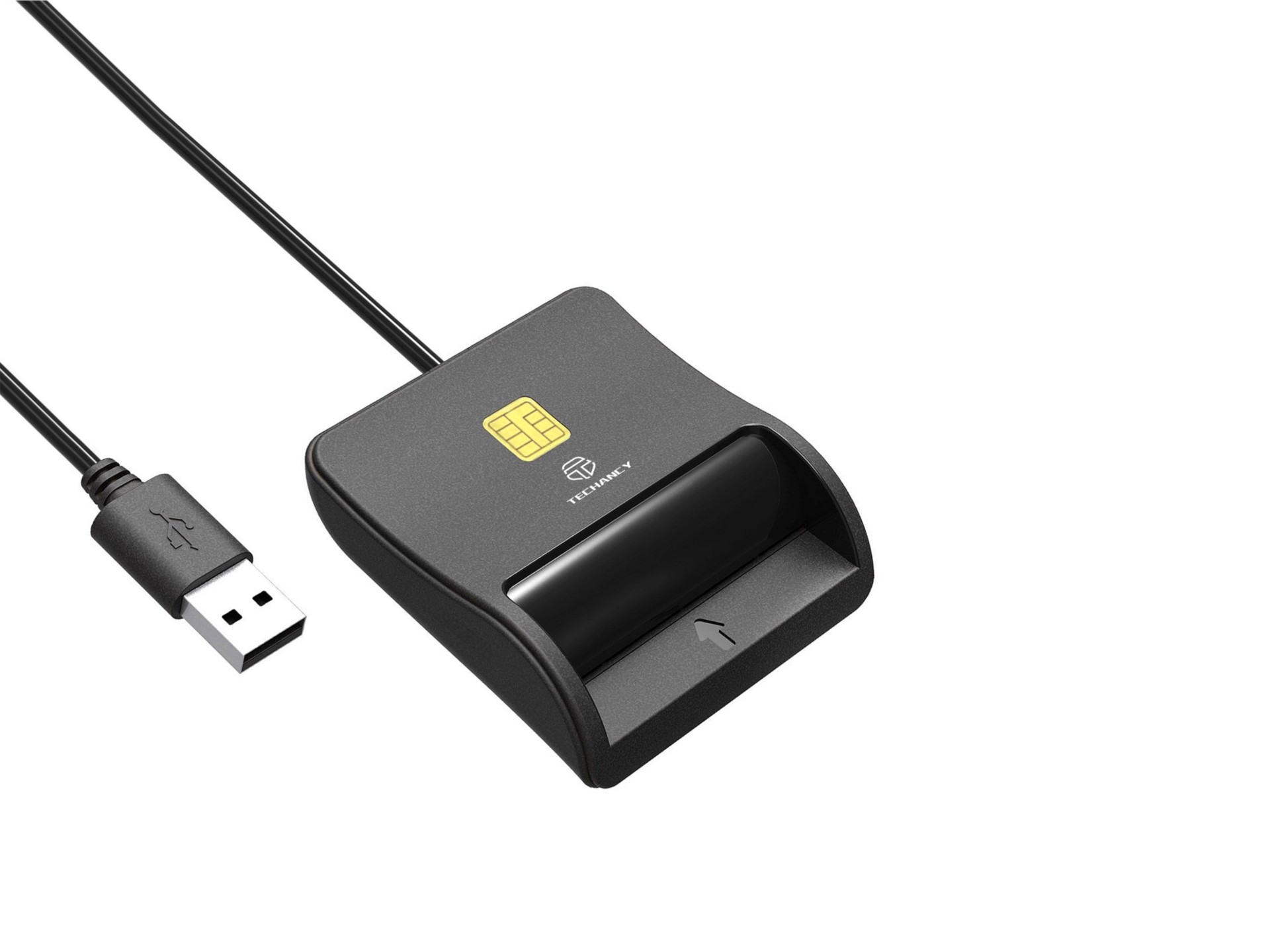 Techancy MI0631 Lettore di smart card, interfaccia USB 2.0, supporta più tipi di carte, compatibile Techancy MI0631 Lettore di smart card, interfaccia USB 2.0, supporta più tipi di carte, compatibile