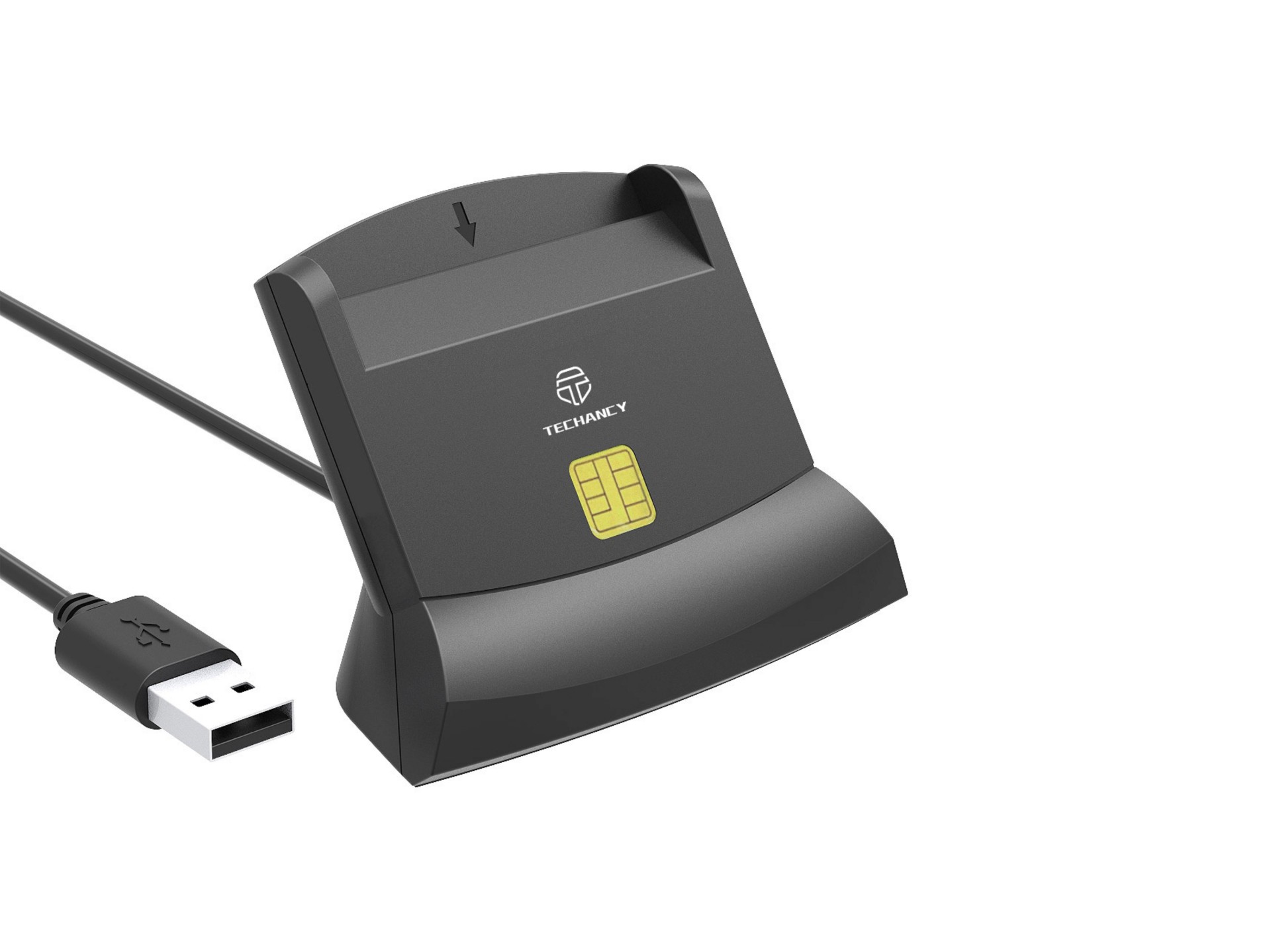 Techancy MI0630 lettore di smart card, interfaccia USB 2.0, supporta pi� tipi di carte, compatibile 