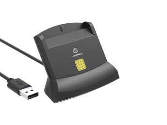 Techancy MI0630 smart card reader, USB 2.0 interface, supports multiple card types, compatible with 