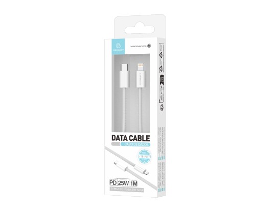 Techancy PD Data Cable TB1764, 25W, 1m white, USB-C to Lightning, compatible with iPhone 8/XS/11-14, Techancy PD Data Cable TB1764, 25W, 1m white, USB-C to Lightning, compatible with iPhone 8/XS/11-14,