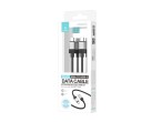 Techancy Cavo dati PD TB1800, 60 W, 1 m nero, USB-C a USB-C, connettore in lega di alluminio, design