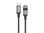 Techancy Cavo USB-C a Lightning TB1801, 27 W, 1,5 m nero, indicatore LED di alimentazione, connettor