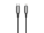 Techancy Cavo USB-C a Lightning TB1802, 27 W, 1 m nero, connettore in alluminio, design antiscivolo,