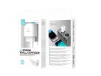 Techancy Caricatore a doppia porta USB-A+USB-C TA2820, 45 W PD, design portatile, compatibile con pi
