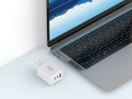 Techancy Cargador multipuerto USB-A+USB-C+USB-C TA2821, 45 W PD, diseo porttil, compatible con ml