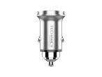 Techancy Mini carregador TC6425, 33 W, USB-A+USB-C, liga de alumnio, compatvel com automveis, des