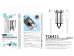 Techancy Mini carregador TC6426, 33 W, USB-A+USB-C, com cabo USB-C para Lightning de 1 m, liga de al