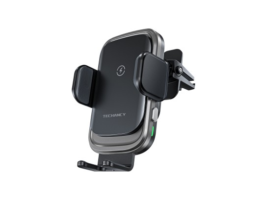 Chargeur de voiture sans fil 15W, chargeur de tlphone portable sans fil, ouverture et fermeture au