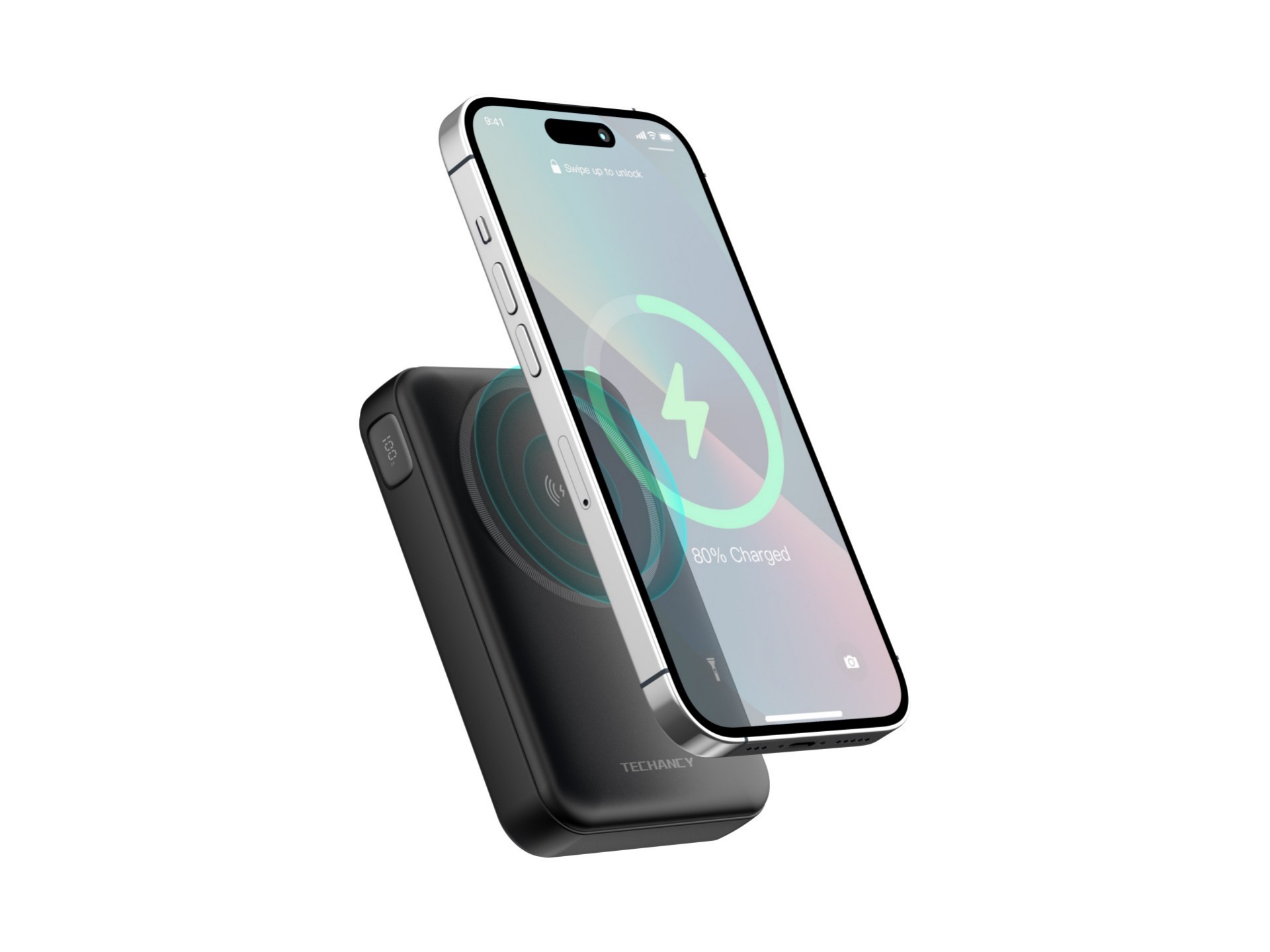 Techancy Power Bank Magnetico TF2786 10000mAh Carregamento Rapido Sem Fios 15W PD 20W Compativel com Techancy Power Bank Magnetico TF2786 10000mAh Carregamento Rapido Sem Fios 15W PD 20W Compativel com