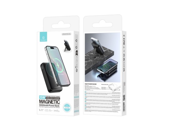 Techancy Power Bank Magnetico TF2786 10000mAh Carregamento Rapido Sem Fios 15W PD 20W Compativel com Techancy Power Bank Magnetico TF2786 10000mAh Carregamento Rapido Sem Fios 15W PD 20W Compativel com