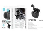 Techancy Auricolari TWS KP2709, Bluetooth 5.3 wireless, porta di ricarica di tipo C, portata 10 m, a