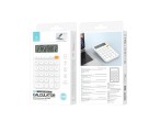 Techancy MK1165 Tischrechner, 12 Stellen, LCD-Display, MRC GT MU-Funktionen, Clear CE-Taste, wei