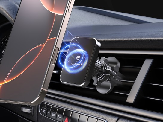 Techancy Magnetic Car Holder TI2339 360-degree grille mount, 4 strong, stable, non-slip magnets Blac Techancy Magnetic Car Holder TI2339 360-degree grille mount, 4 strong, stable, non-slip magnets Blac