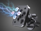 Techancy Supporto magnetico per auto TI2339 Supporto a griglia a 360 gradi, 4 magneti robusti, stabi