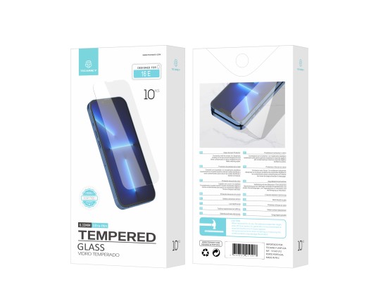 Techancy Glass Film for iPhone 16 and KW1700 0.33mm Ultra Thin 9H Anti-Fingerprint Transparent Prote