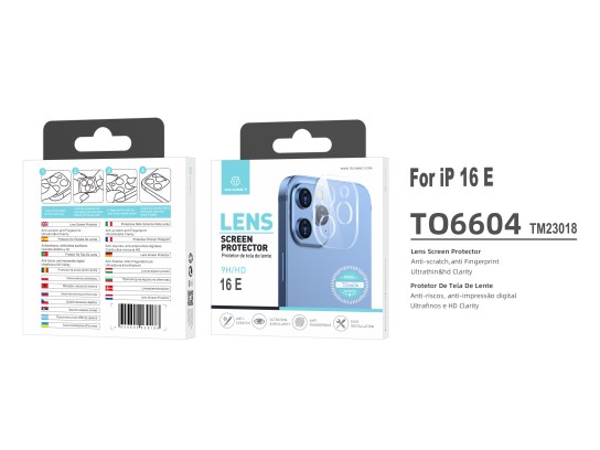Techancy Lens Protector for iPhone 16 and TO6604 9H Anti-Scratch HD Printing Transparent Techancy Lens Protector for iPhone 16 and TO6604 9H Anti-Scratch HD Printing Transparent