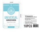 Techancy Lmina curvada universal HD TO6605 200 x 300 mm compatible con tabletas y smartphones, 10 u