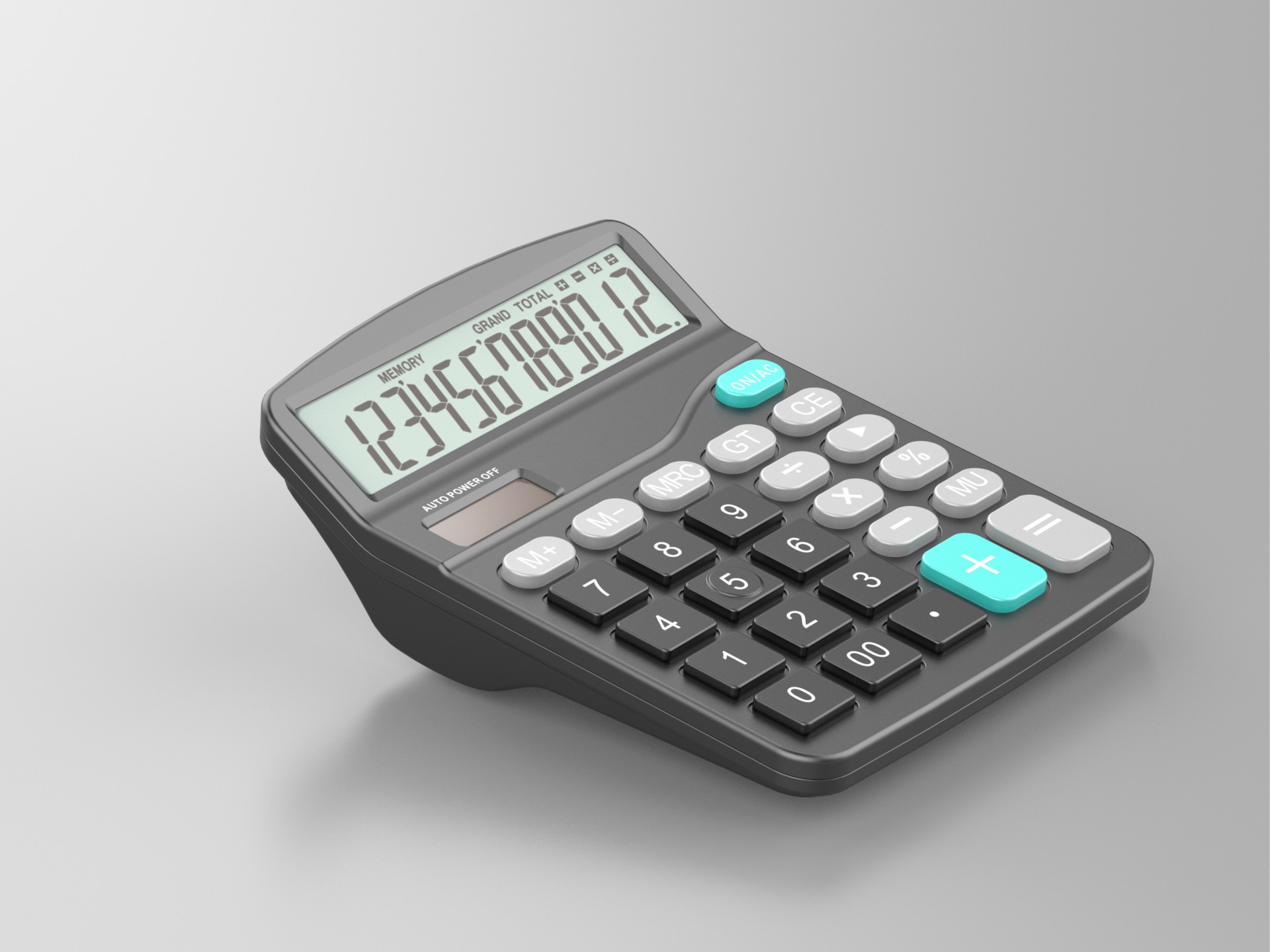 Techancy MK1167 Calcolatrice da tavolo ABS a doppia alimentazione con funzione GT/MU a 12 cifre TM25 Techancy MK1167 Calcolatrice da tavolo ABS a doppia alimentazione con funzione GT/MU a 12 cifre TM25