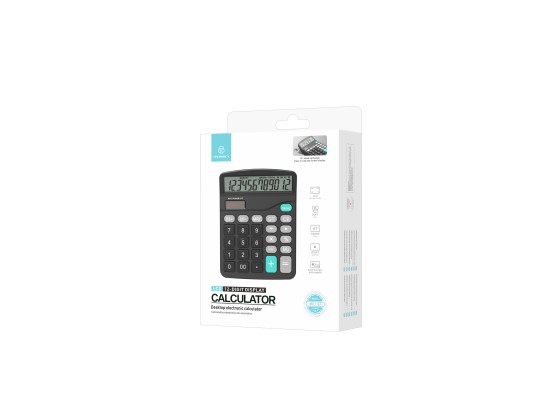 Techancy MK1167 Calcolatrice da tavolo ABS a doppia alimentazione con funzione GT/MU a 12 cifre TM25 Techancy MK1167 Calcolatrice da tavolo ABS a doppia alimentazione con funzione GT/MU a 12 cifre TM25