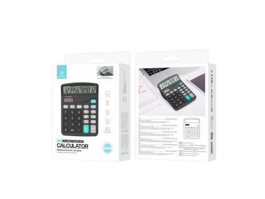 Techancy MK1167 Calcolatrice da tavolo ABS a doppia alimentazione con funzione GT/MU a 12 cifre TM25 Techancy MK1167 Calcolatrice da tavolo ABS a doppia alimentazione con funzione GT/MU a 12 cifre TM25