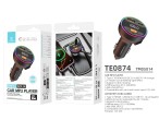 Techancy Car MP3 Player TE0874, PD30W+QC3.0, 7-colour light, FM 87.5-108MHz, U Disk, Compatible with