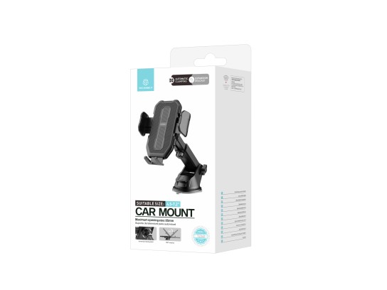 Supporto per cellulare da auto Techancy TI2340 Base a ventosa Compatibile con dispositivi da 4,5-7,2 Supporto per cellulare da auto Techancy TI2340 Base a ventosa Compatibile con dispositivi da 4,5-7,2
