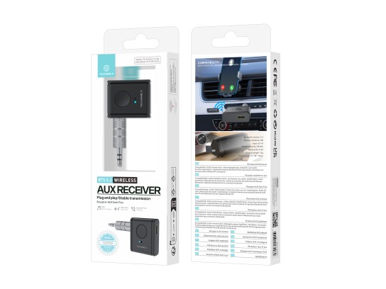Techancy Wireless AUX Receiver TQ5908 Bluetooth 5.3, Car Audio, Home Sound, Headphones, Compact and Techancy Wireless AUX Receiver TQ5908 Bluetooth 5.3, Car Audio, Home Sound, Headphones, Compact and
