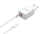 Techancy TA2826 PD3.0 20W Charger with Two USB-C Ports and Lightning Cable Compatible with iPhone 8 