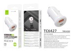 Techancy Carregador de Carro 30W TC6427 USB-A+USB-C Carregamento Rapido QC3.0 PD3.0 Compativel com T