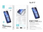 Pellicola in vetro temperato Techancy per iPhone 17 KW1700, ultrasottile 0,33 mm, anti-impronte, ant