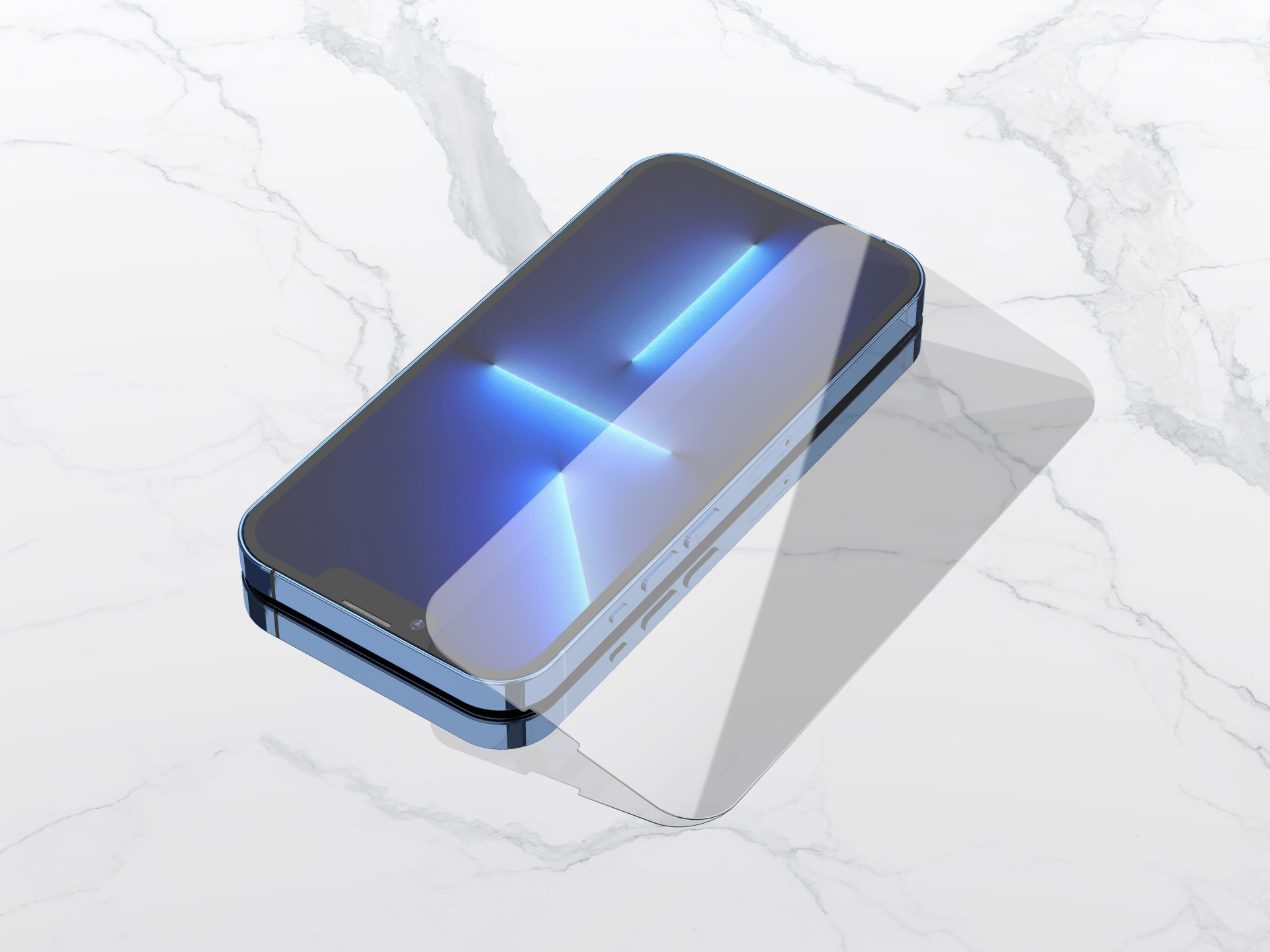 Protecteur d'�cran en verre tremp� Techancy pour iPhone 17 Air KW1700, 0,33 mm ultra fin, anti-empre
