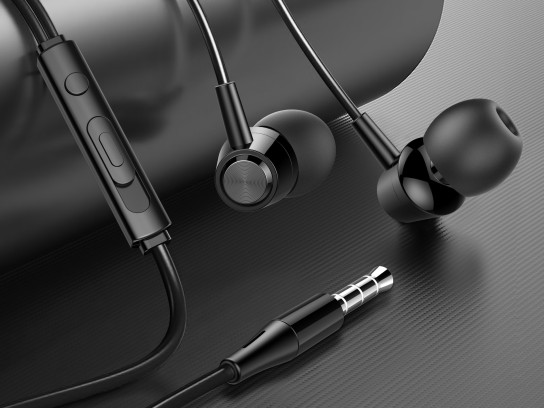 Techancy Auriculares Intra TD8025 Cable 3,5 mm Estéreo con Micrófono Cable 1,2 m Cancelación de Ruid Techancy Auriculares Intra TD8025 Cable 3,5 mm Estéreo con Micrófono Cable 1,2 m Cancelación de Ruid