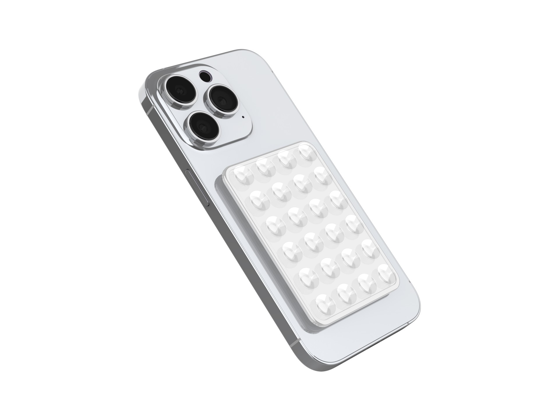 Techancy TZ6302 Suction Cup Holder for Mobile Phone Tablet Eco-Friendly Silicone 24 Suction Cups Str