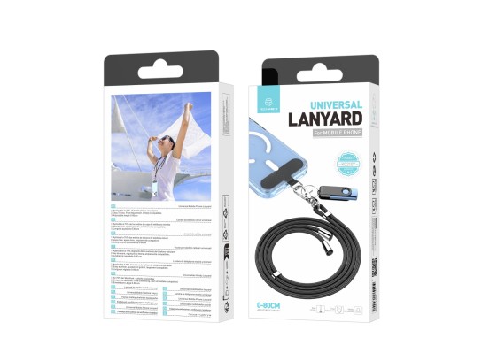 Cordao Universal Para Telemovel Preto Cordao Universal Para Telemovel Preto