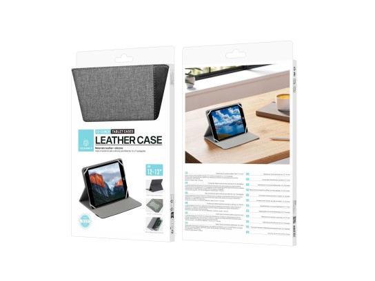 Techancy Universal Tablet Cover TN1610 for 12-13 Inches Leather Silicone Adjustable Multi-Angles Ela Techancy Universal Tablet Cover TN1610 for 12-13 Inches Leather Silicone Adjustable Multi-Angles Ela