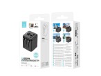 Techancy Adaptador Universal Viagem MB2502 Conversor Tomada Mundial 2500W 10A Compatibilidade UK EU 