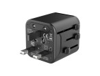 Techancy Adaptador Universal Viagem MB2502 Conversor Tomada Mundial 2500W 10A Compatibilidade UK EU 