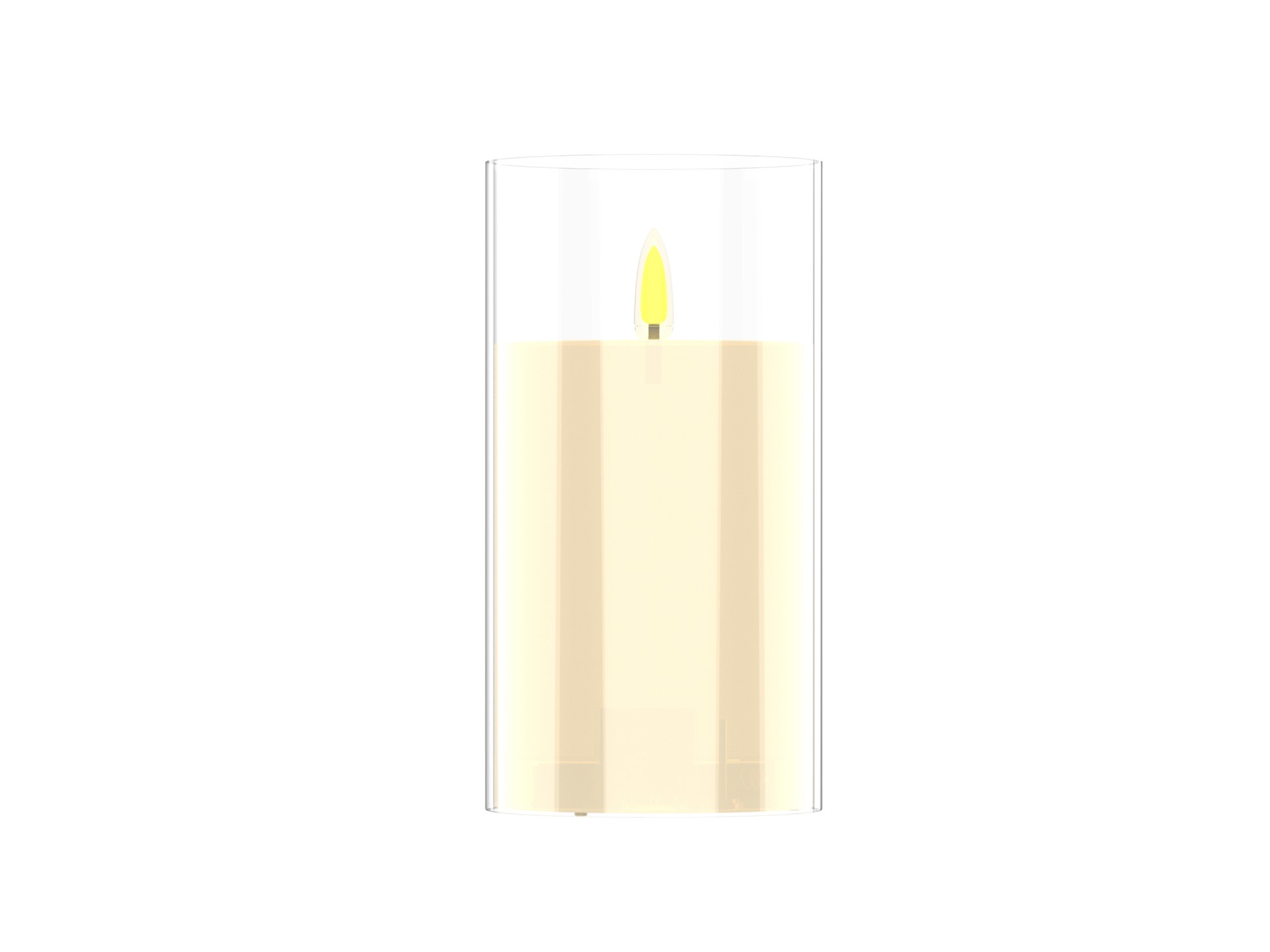 Techancy LED-Kerze ML1052 Flammenlos, realistische Kerze, transparentes Glas, Dekoration für Weihnac Techancy LED-Kerze ML1052 Flammenlos, realistische Kerze, transparentes Glas, Dekoration für Weihnac