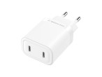 Techancy Carregador 40W Dual USB C PD PPS TA2827 Carregamento rapido para iPhone Android Tablet Adap