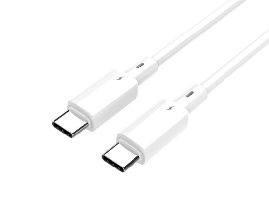 Techancy USB-C auf USB-C Kabel TB1803 1m 60W Schnellladen und Daten für Smartphone Tablet Laptop Wei Techancy USB-C auf USB-C Kabel TB1803 1m 60W Schnellladen und Daten für Smartphone Tablet Laptop Wei