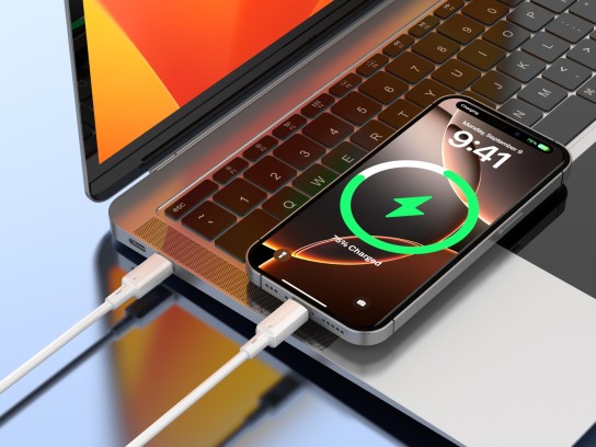 Techancy USB-C auf USB-C Kabel TB1803 1m 60W Schnellladen und Daten für Smartphone Tablet Laptop Wei Techancy USB-C auf USB-C Kabel TB1803 1m 60W Schnellladen und Daten für Smartphone Tablet Laptop Wei