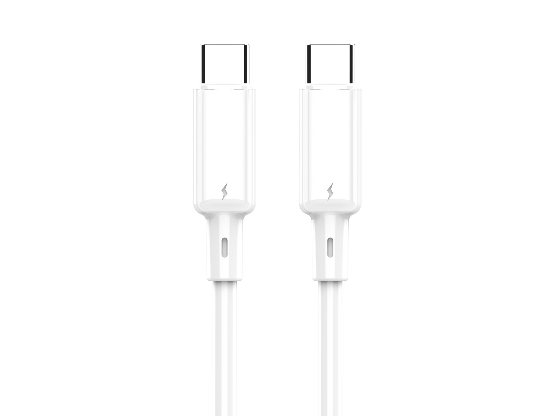 Techancy USB-C auf USB-C Kabel TB1803 1m 60W Schnellladen und Daten für Smartphone Tablet Laptop Wei Techancy USB-C auf USB-C Kabel TB1803 1m 60W Schnellladen und Daten für Smartphone Tablet Laptop Wei