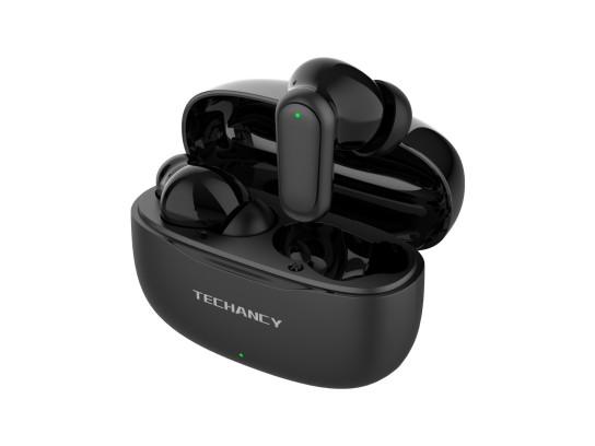 Techancy Auriculares Bluetooth TWS Wireless 5.4 KP2715 Microfone HD Toque inteligente USB C para And Techancy Auriculares Bluetooth TWS Wireless 5.4 KP2715 Microfone HD Toque inteligente USB C para And