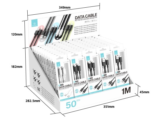 Techancy Assorted Cable Kit TB1782 TM00375x10 TM00376x10 TM00377x10 TM00378x10 TM00379x10 50pcs 1m B