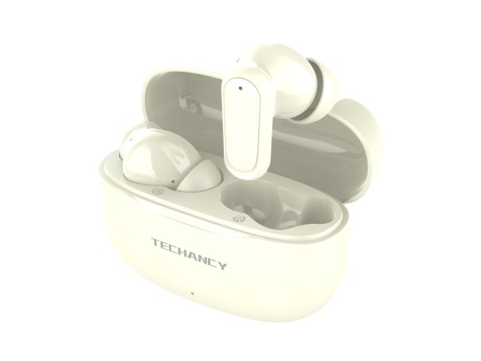 Techancy Auriculares Bluetooth TWS Wireless 5.4 KP2715 Microfone HD Toque inteligente USB C para And Techancy Auriculares Bluetooth TWS Wireless 5.4 KP2715 Microfone HD Toque inteligente USB C para And