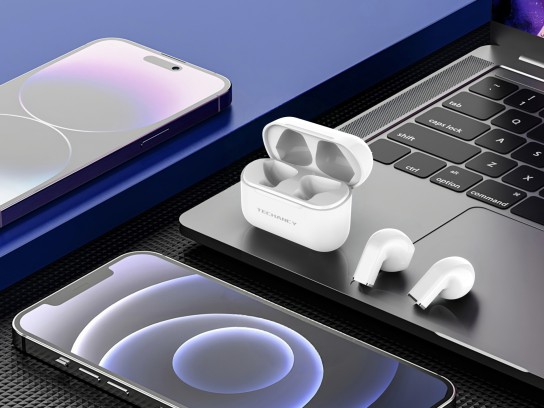Techancy �couteurs TWS KP2713 Bluetooth 5.4 V�ritable sans fil USB-C 4 h d'autonomie Connexion stabl