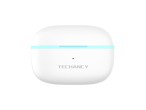 Techancy Bluetooth Ohrh�rer TWS KP2714 Verbindung 5.3 10 m USB-C 4 Std. Akkulaufzeit Klarer Sound Be