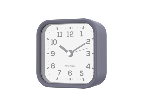 Techancy Mini Table Alarm Clock ME2623 Silent Large Numbers HD Mirror ABS Body Portable for Bedroom 